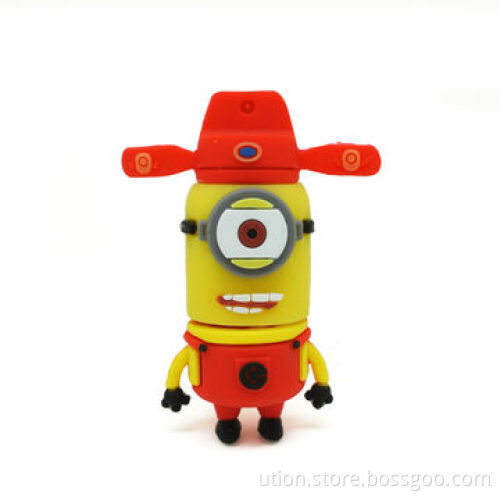 Minions Style Promotional USB Flash Drive with 1 to 32GB Capacity, Free Sample and Package